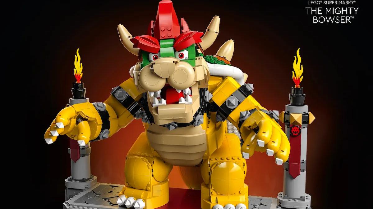 Nintendo LEGO, Mario Bros, The Mighty Bowser Así es la mayor figura LEGO  de Mario Bros con 660.000 piezas y cuatro metros, TECNOLOGIA
