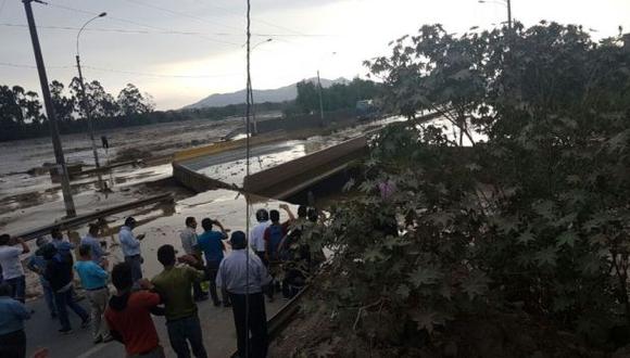 Río Huaycoloro: instalarán puente Bailey en menos de 5 días