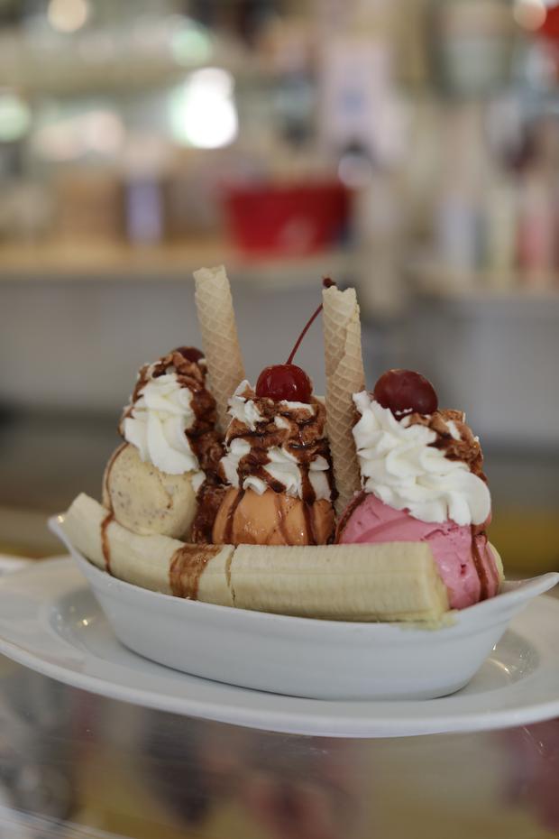 The famous banana split.  (Photos: Anthony Niño de Guzmán)