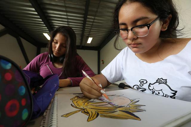 Se seguirá dictándose el novedoso taller de dibujo manga, uno de los más exitosos durante el verano. (Fotos: Difusión)