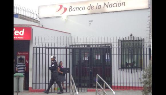 Delincuentes robaron S/. 63.000 del Banco de la Nación