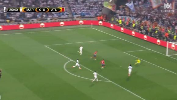 Atlético Madrid vs. Marsella: Griezmann marcó el gol del 1-0 en la final | VIDEO