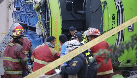 El accidente en el Rímac ha dejado, hasta el momento, 9 muertos. (Alonso Chero)
