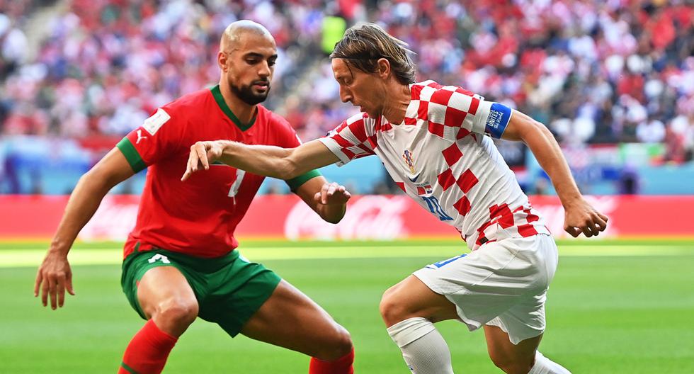 Croacia y Marruecos se midieron por la primera ronda del Mundial Qatar 2022. (Foto: EFE)