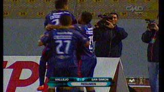 Vallejo venció 2-0 a San Simón en Trujillo con goles de Tejada