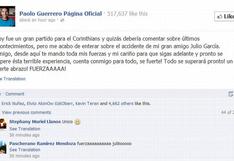 Paolo Guerrero: ¡Fuerza Julio García!