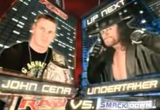 WWE: Recuerda el gran duelo Undertaker vs John Cena en RAW (VIDEO)
