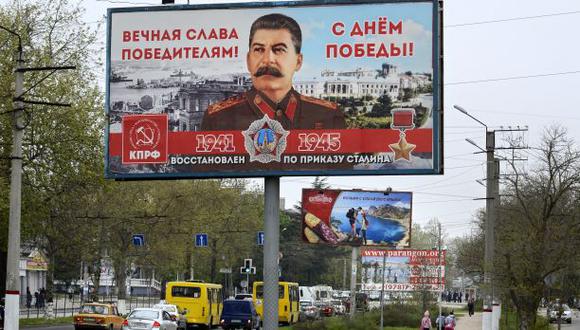 Rusia: Colocan carteles con imagen de Josef Stalin en Crimea