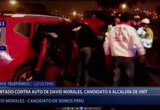 Villa María del Triunfo: candidato denuncia atentado contra su camioneta