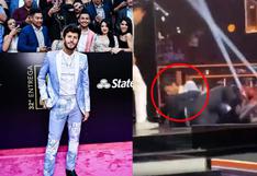 Sebastián Yatra sufrió aparatosa caída en el escenario de los Premios Lo Nuestro 2020 | VIDEO