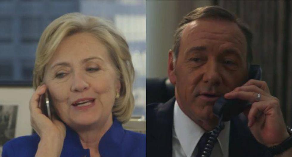 Kevin Spacey y Hillary Clinton participaron en un video. (Captura: Bill, Hillary & Chelsea Clinton Foundation)