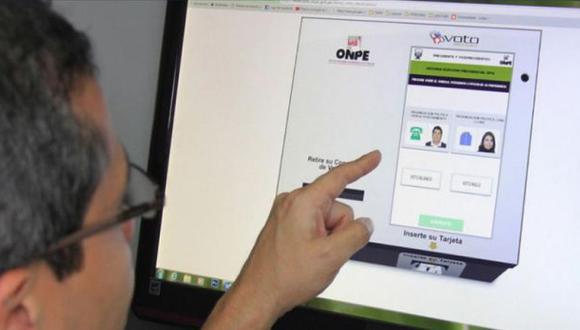 Jefe de ONPE descartó irregularidades en voto electrónico