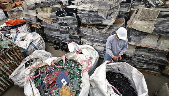 Solo se trata el 7% de la basura electrónica del país