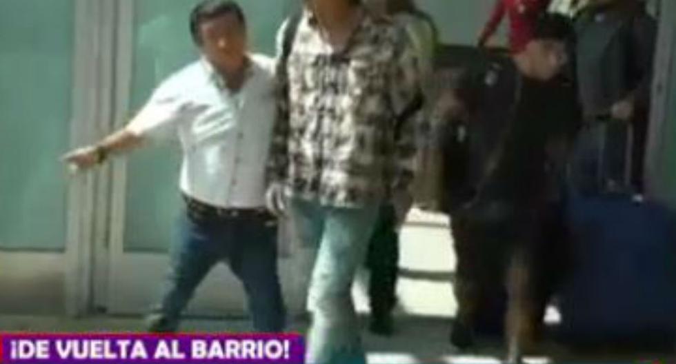 ¿Paolo Guerrero huye a las preguntas sobre Alondra García Miró y Christian Meier? (Foto: captura ATV)