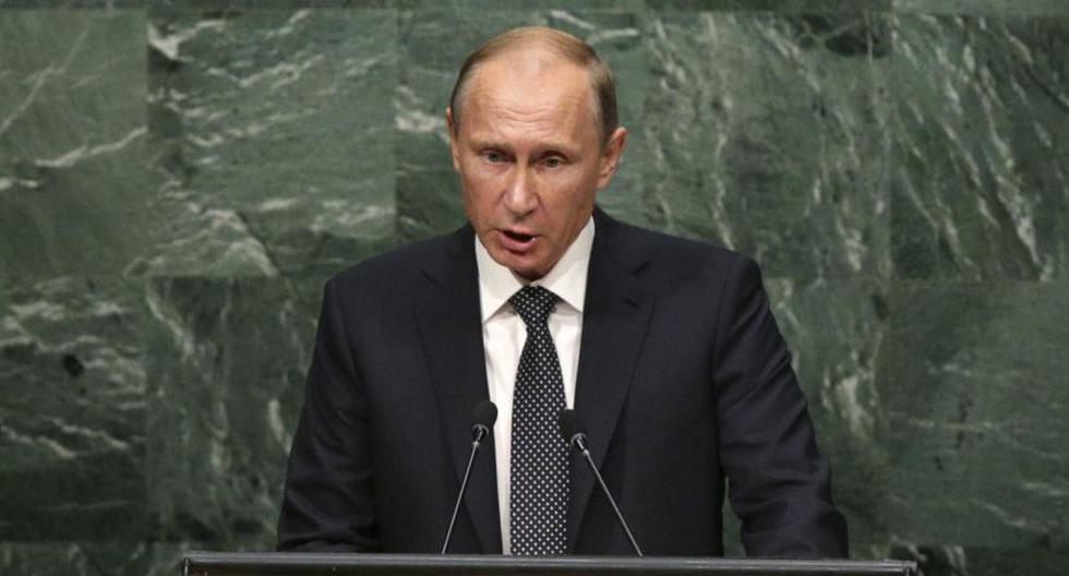 Vladimir Putin habla ante el pleno de las Naciones Unidas. (Foto: EFE)
