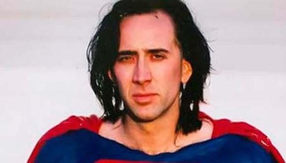 Nicolas Cage como Superman en el fallido proyecto de Tim Burton (Foto: Jon Schnepp)