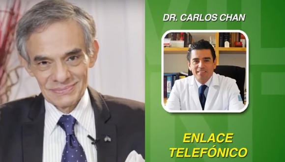 Carlos Chan, el cirujano que operó a José José del cáncer de páncreas, en entrevista al programa "Ventaneando".  (Fuente: YouTube)