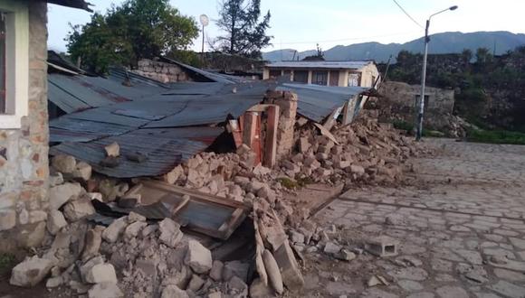 El distrito de Maca fue uno de los más afectados por el sismo de 5.5 grados ocurrido el miércoles | Foto: Cortesía / Colca Informa