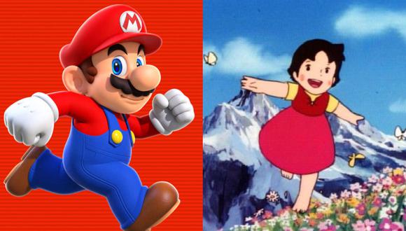 Super Mario y Heidi. (Captura de pantalla)