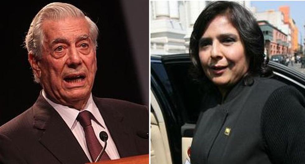Mario Vargas Llosa felicitó a Ana Jara por su labor al frente de la PCM (Fotos: USI)