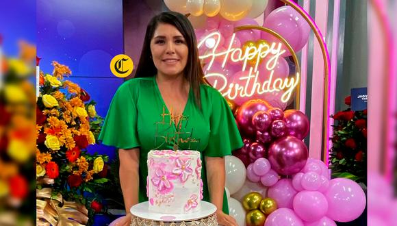Lady Guillén celebró su cumpleaños en televisión: "Llego a mis 37 años con mucha fuerza" | Foto: Difusión