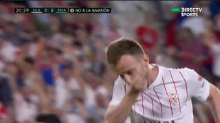 Pura precisión: el gol de tiro libre anotado por Rakitic para el 1-0 del Real Madrid vs. Sevilla | VIDEO