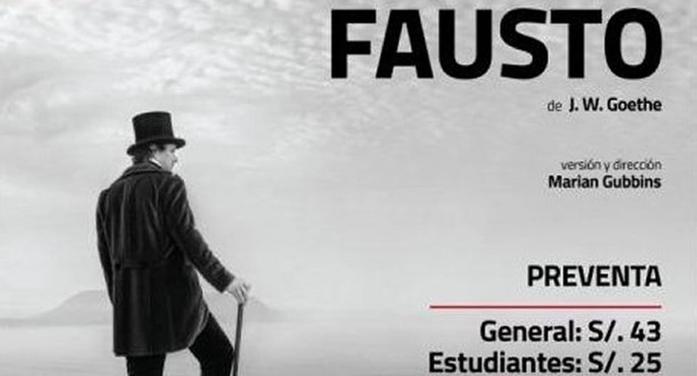 Fausto, lo nuevo de Teatro La Plaza. (Foto: Facebook)