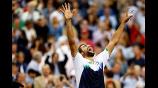 La alegría de Marin Cilic tras ganar su primer Grand Slam