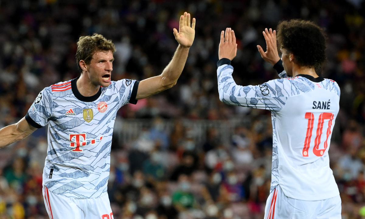 Barcelona y Bayern Múnich se enfrentaron en el Camp Nou por la jornada 1 de la UEFA Champions League. | Foto: AFP