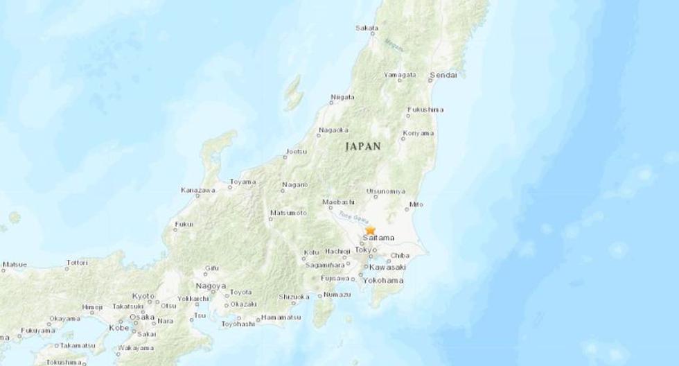 El epicentro, con una profundidad de 50 kilómetros, fue localizado en la región de Ibaraki-ken Nambu. (Foto: USGS)
