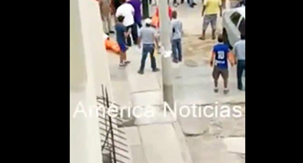 Sicarios en moto asesinan a obrero de construcción civil en el Callao. (Foto: Captura América Noticias)