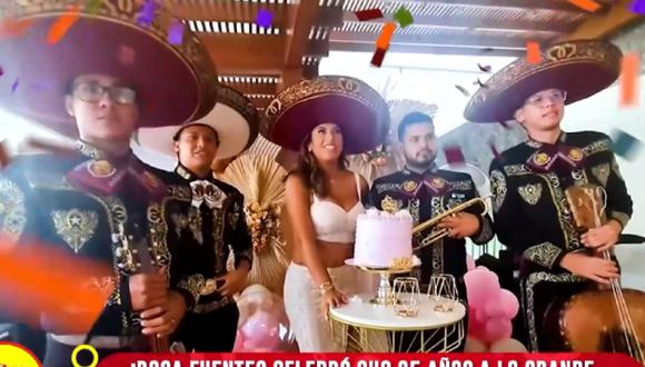 Paolo Hurtado envió mariachis a la fiesta de cumpleaños de Rosa Fuentes. (Foto: Captura de video)