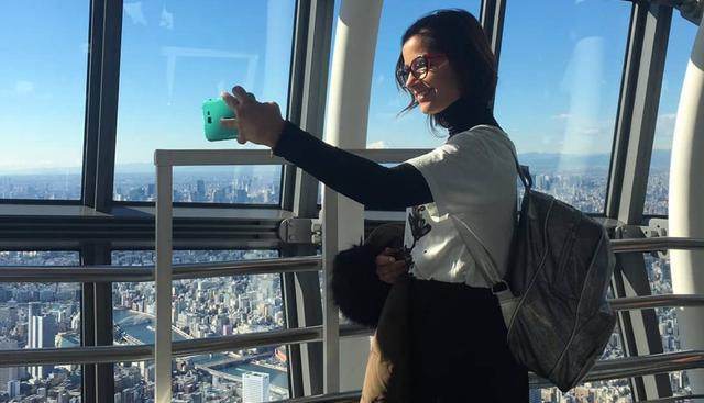 Melania Urbina disfruta sus vacaciones en Japón (Fotos: Instagram)