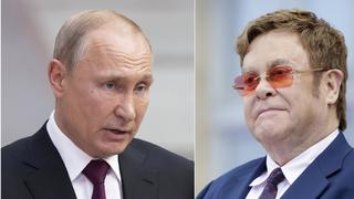 Putin responde a Elton John por carta abierta donde lo llamó "hipócrita"