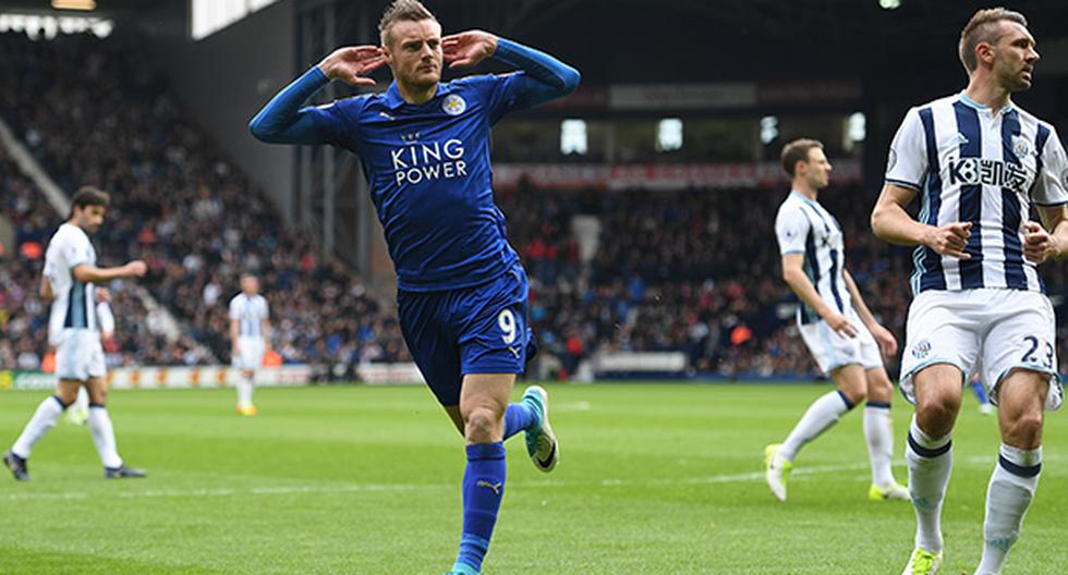 Con un solitario gol de Jamie Vardi, el Leicetser City se impuso al West Bromwich en la fecha 35 de la Premier League. (Foto: Getty Images)