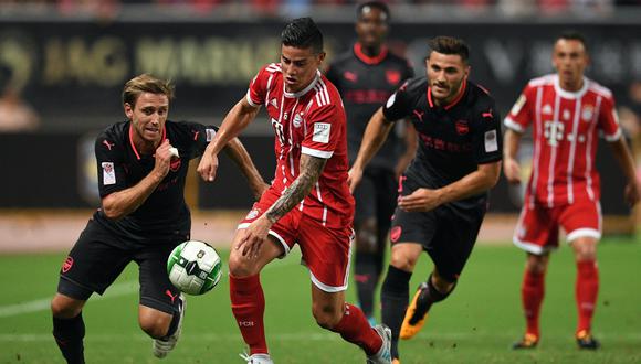 Bayern Múnich y Arsenal empataron 1-1 en la International Champions Cup. (Foto: Agencias)