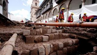 Cusco: hallan muros incas en obras cerca de la Plaza de Armas