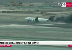 Avión de Latam sufre accidente antes de despegar del Aeropuerto Jorge Chávez