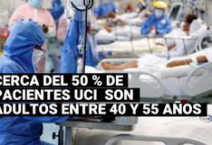 Coronavirus Perú: cerca del 50 % de pacientes UCI del Sabogal son adultos de entre 40 y 55 años