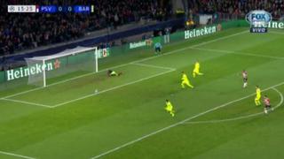 Barcelona vs. PSV: uruguayo Pereiro casi sorprende y marca el 1-0 ante culés con este remate | VIDEO