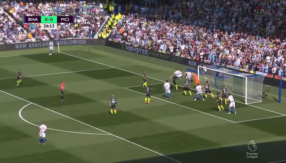El golazo de cabeza de Murray ante el Manchester City. (Foto: captura de video)