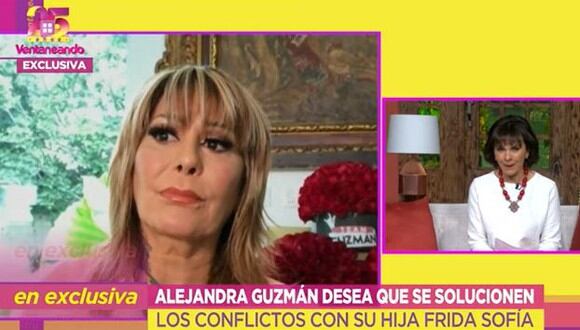 Alejandra Guzmán revela que toma antidepresivos tras los conflictos con Frida Sofía. (Foto: captura de video)