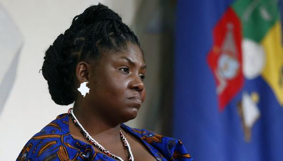 La vicepresidenta electa de Colombia, Francia Márquez, asiste a una conversación feminista y contra el racismo en la Universidad de Chile en Santiago el 28 de julio de 2022. (Foto de Javier TORRES / AFP)