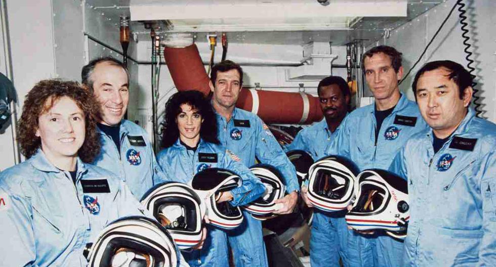 La tripulación del Challenger antes de la tragedia. (Foto: NASA)