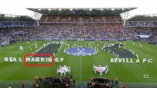 Real Madrid vs. Sevilla: el 'blooper' en la ceremonia previa