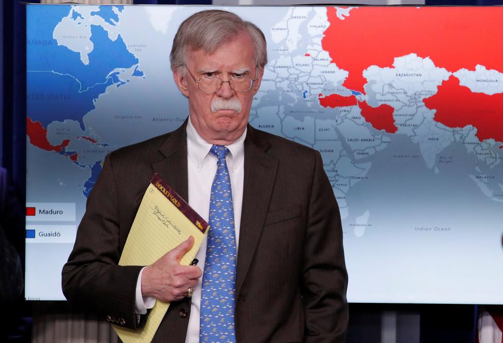 John Bolton, asesor de Seguridad Nacional del presidente de Estados Unidos Donald Trump. (Reuters).