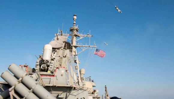 La Armada norteamericana recordó que sigue apoyando a sus aliados en la defensa de los intereses regionales y la estabilidad marítima, en clara alusión a Ucrania. (Foto: AFP)