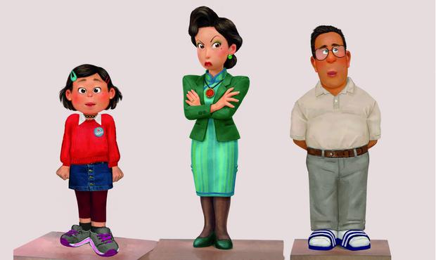 Mei family drawing by Rona Liu.  (Source: Pixar/Disney)