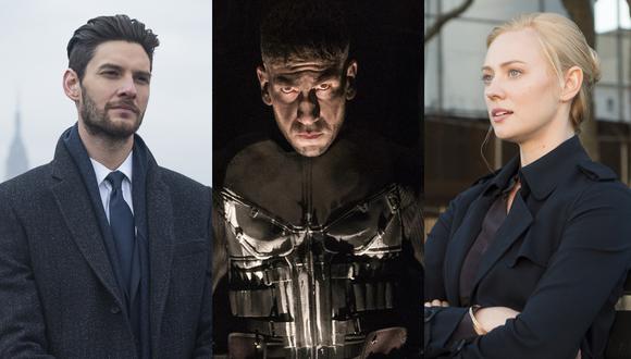 "The Punisher" de Marvel y Netflix cuenta con la participación de Ben Barnes (izq.), Jon Bernthal (centro) y Deborah Ann-Woll (der.) (Fotos: Difusión)