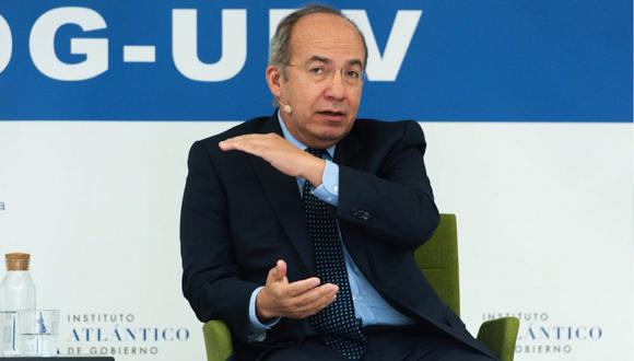 El expresidente Felipe Calderón negó los señalamientos del Diablo. (GETTY IMAGES).